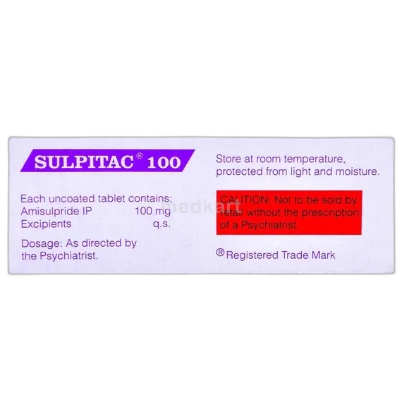 sulpitac 100mg tablet 10's
